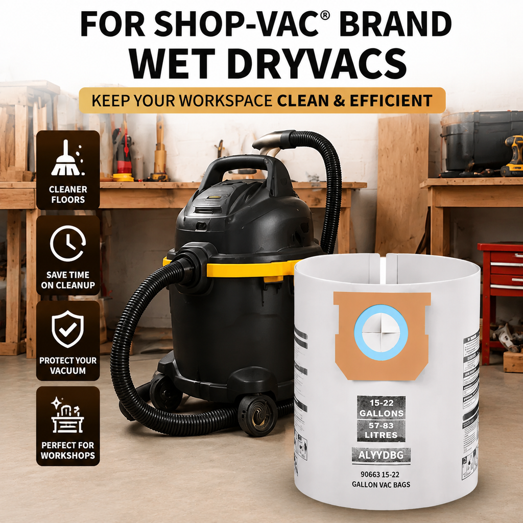 Replacement Shop-Vac 9066300, Type G, 15-22-Gallon Bag, 90663 90663-00 3~12 Pack