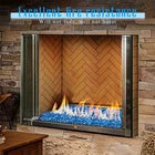 4lb Fire Pit Glass - Blue Starfish & Brown Heart Shape Landscape Decor Rocks