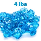 4lb Fire Pit Glass - Blue Starfish & Brown Heart Shape Landscape Decor Rocks