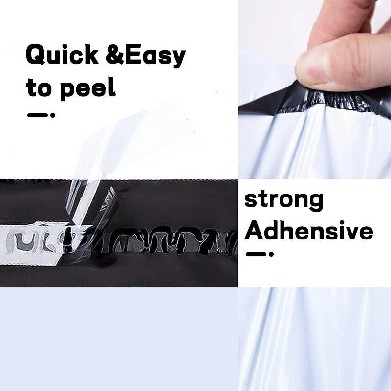 7.5x10.5 small waterproof mailing transport bag, flexible mailing bag in white