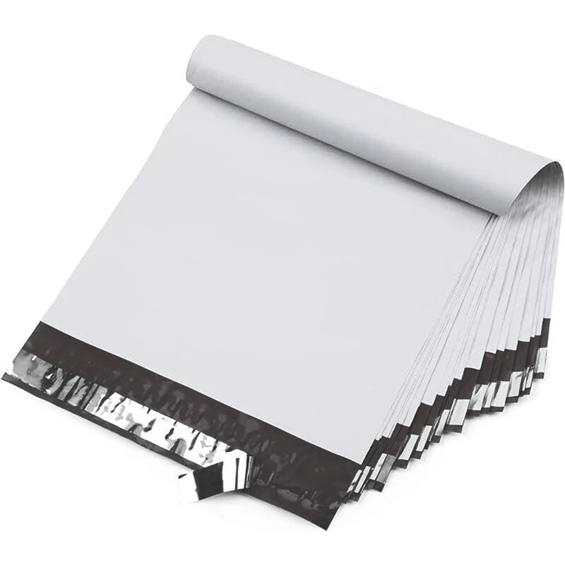 7.5x10.5 small waterproof mailing transport bag, flexible mailing bag in white