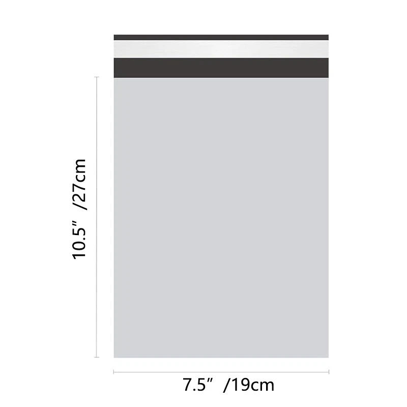 7.5x10.5 small waterproof mailing transport bag, flexible mailing bag in white