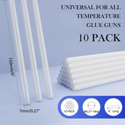 Mini hot glue sticks (10-30 pieces per pack), 7x150 mm, for Diy and crafts.