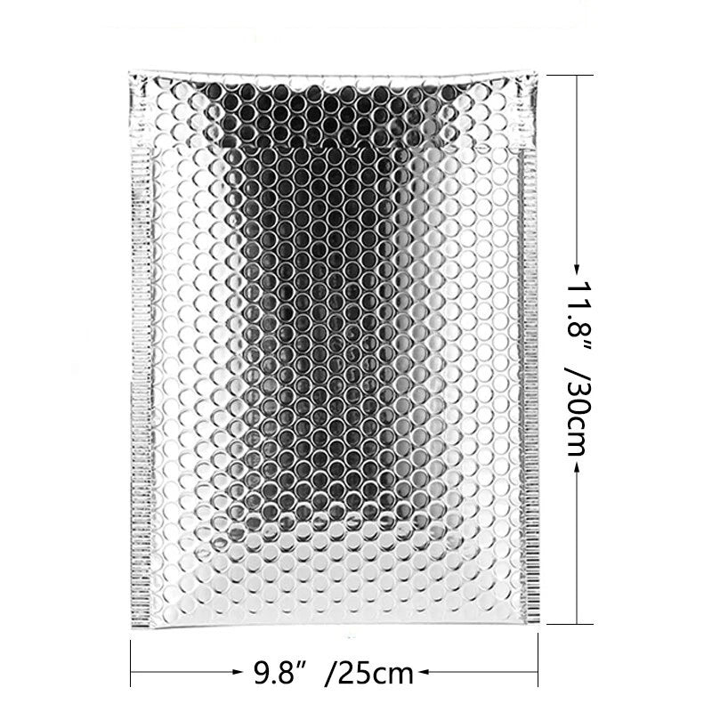 #1 9.8x11.8 Silver bubble mail aluminum foil bag Business transportation