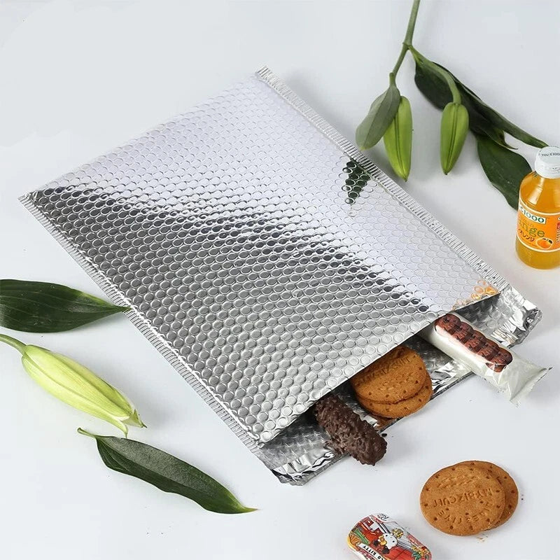 #1 9.8x11.8 Silver bubble mail aluminum foil bag Business transportation