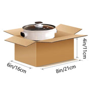 8x6x4 five-layer thickened kraft paper transport box, easy to assemble and mail