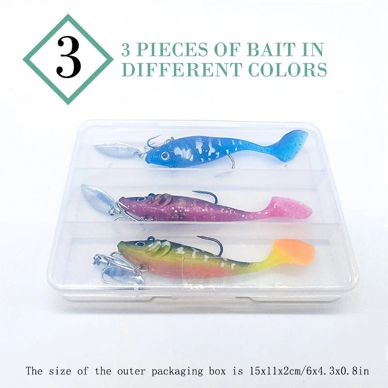 Fishing bait, long throw and sink,3D eyes, suitable for freshwater and seawater