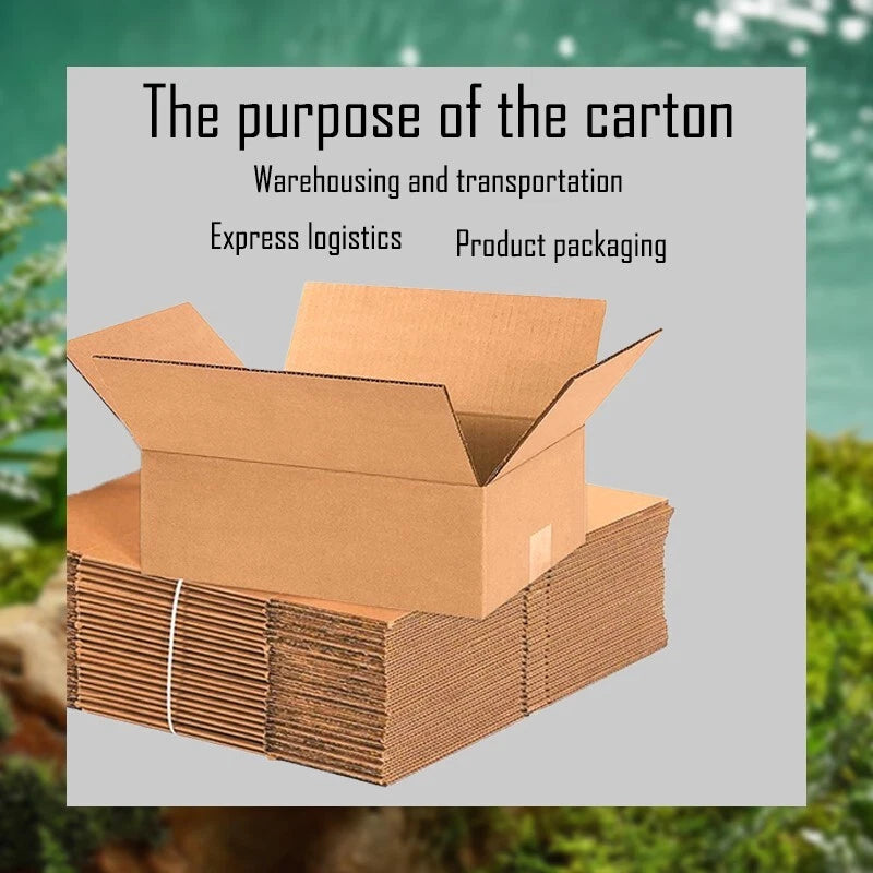 12x10x4 corrugated cardboard box for transport, easy to assemble, mail and move
