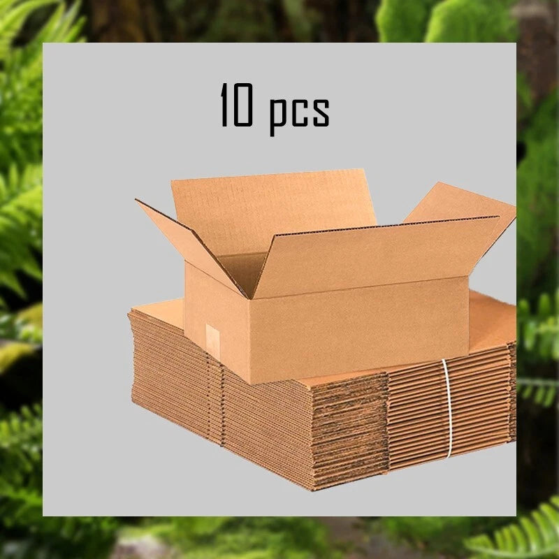 12x10x4 corrugated cardboard box for transport, easy to assemble, mail and move
