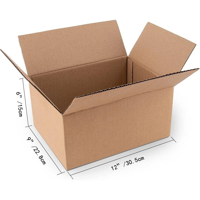 12x9x6 cardboard boxes, mailing packaging, transport boxes, corrugated cartons