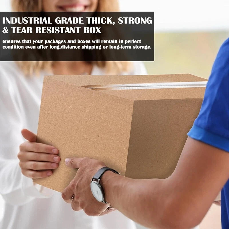 10x8x6 transport box corrugated cardboard box, easy to assemble, mail and move