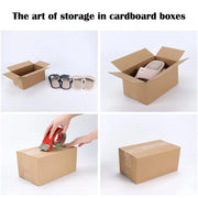 10x8x6 transport box corrugated cardboard box, easy to assemble, mail and move