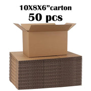 10x8x6 transport box corrugated cardboard box, easy to assemble, mail and move