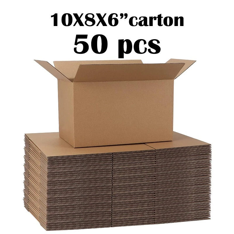 10x8x6 transport box corrugated cardboard box, easy to assemble, mail and move