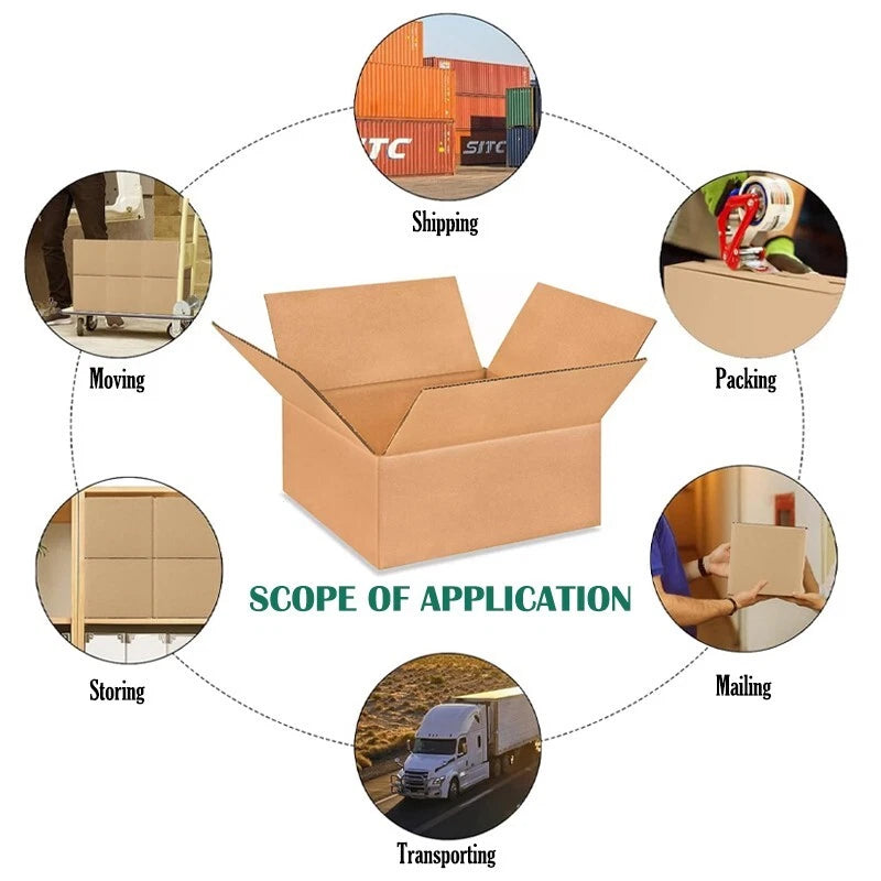 10x8x4 kraft paper transport box, a transport box for mailing and storage