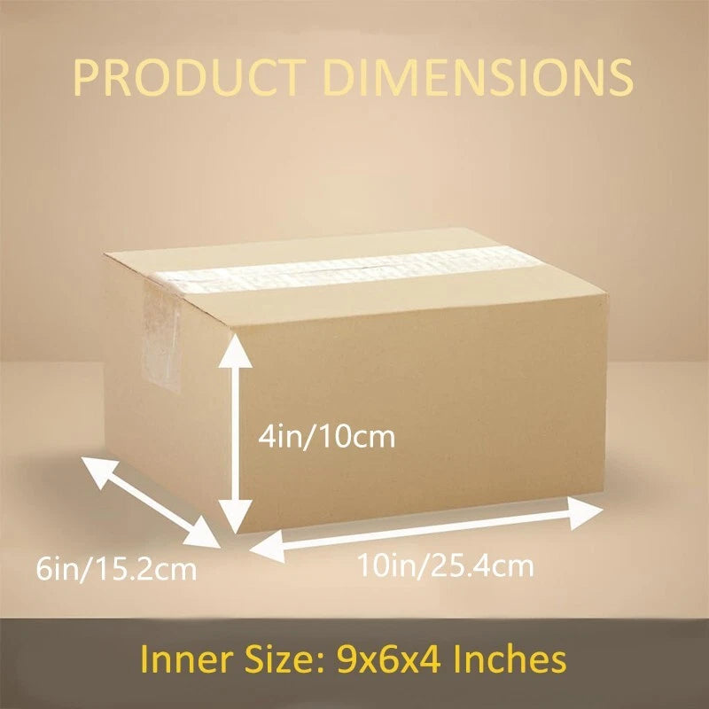 10x6x4 transport box corrugated cardboard box, easy to assemble, mail and move