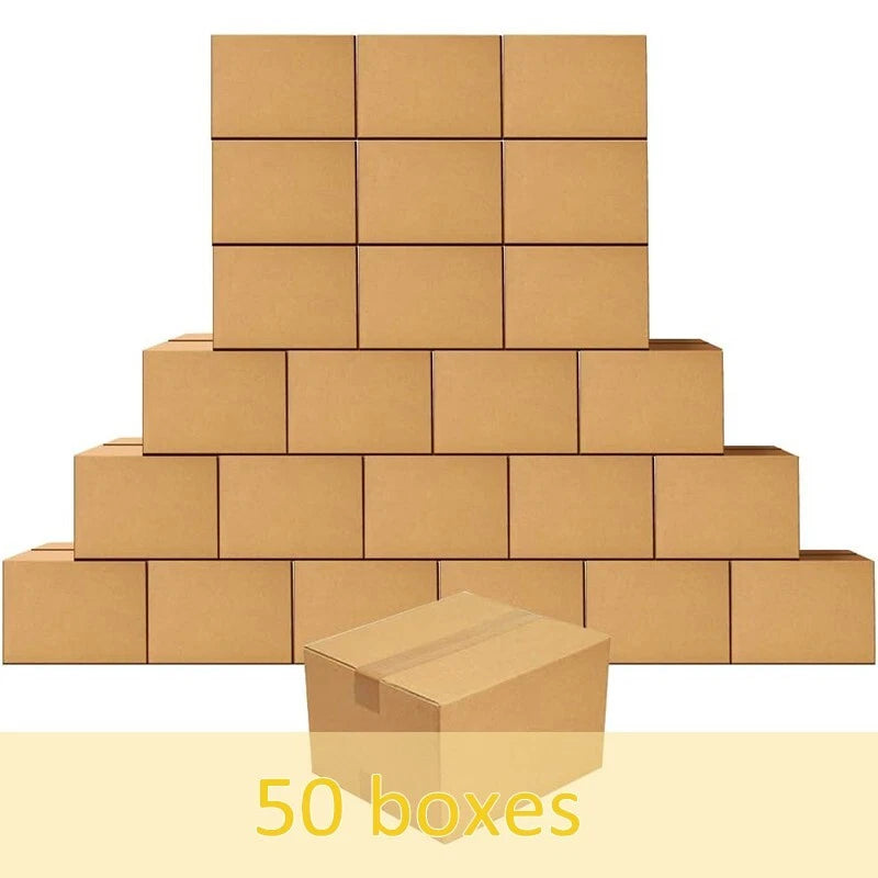 10x6x4 transport box corrugated cardboard box, easy to assemble, mail and move