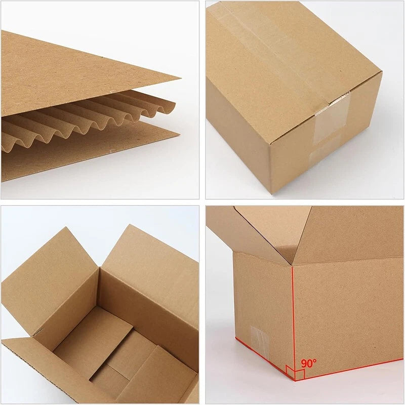 6x6x6 kraft paper transport box, cardboard transport box for mailing and storage