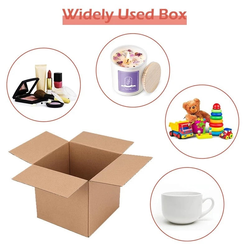 6x6x6 kraft paper transport box, cardboard transport box for mailing and storage