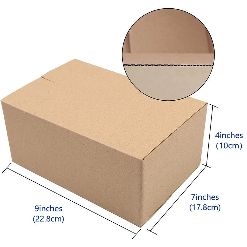 9x7x4 kraft paper transport box, cardboard transport box for mailing and storage