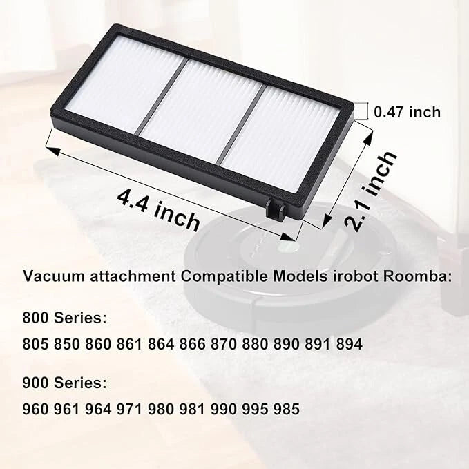 4-12 HEPA Filter for iRobot Roomba 800 870 880 980 Vacuum Cleaner 800 900Series