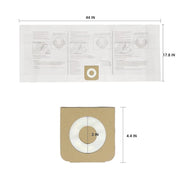 16-20 Gallon Wet/Dry Vacuum Collection Bags eplace for Craftsman ShopVec 6 packs