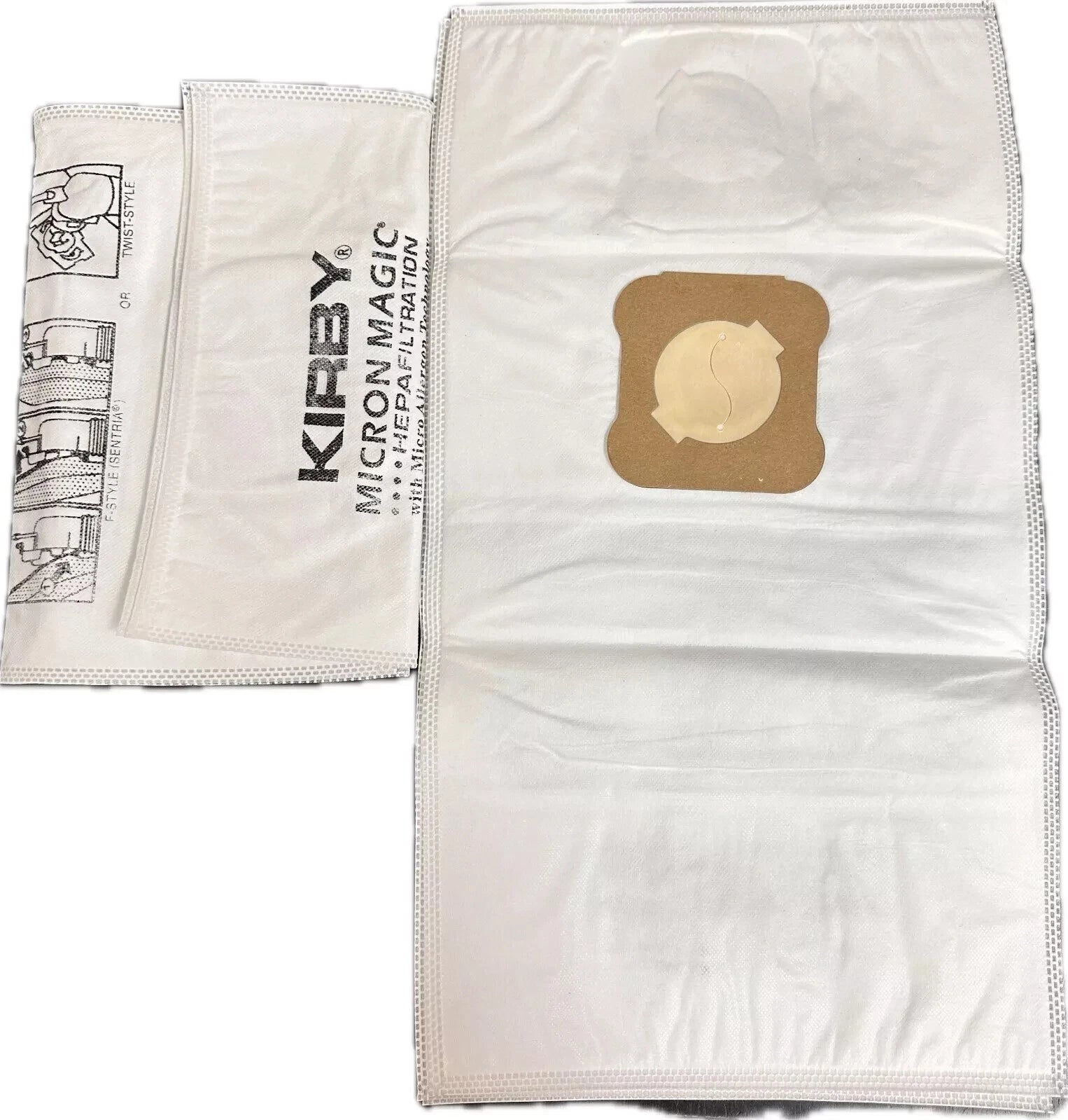 6PCS Vacuum Bags for Kirby Ultimate G, Diamond Edition, HEPA Micron Cloth White