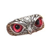 Sterling silver Owl Ring Ladies Girls Lovers Retro animal adjustable ring