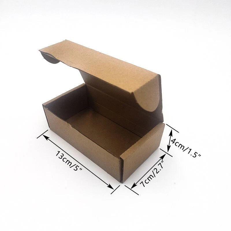 5x2.7x1.5-inch transport box in bulk brown, used for packaging mailed gifts