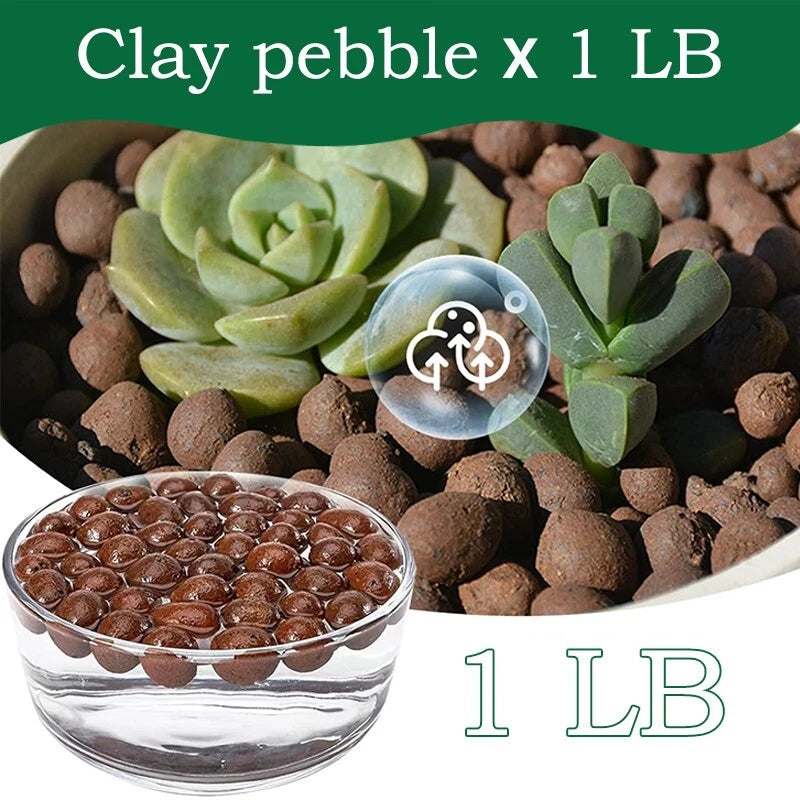 Organic expanded clay pebbles -5-10 millimeters, suitable for indoor plants
