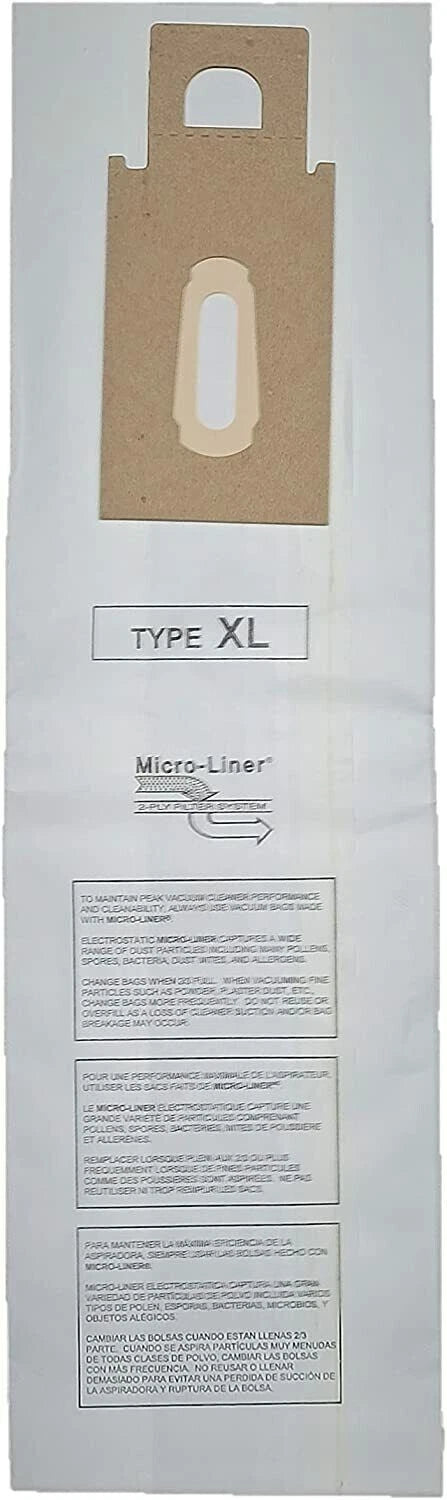 8 CC Allergen Vacuum Cleaner Bags To Fit all Oreck CC XL XL2 XL21 Upright Models