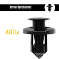 400-piece bumper retainer clip (B01) | 10mm automotive plastic rivet fasteners