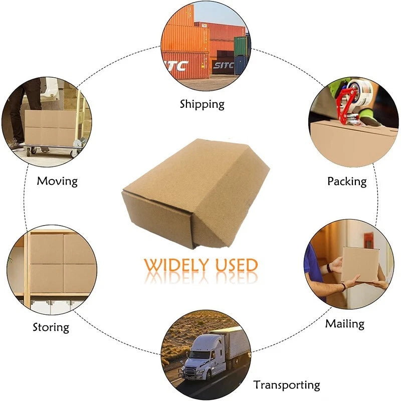 5x2.7x1.5-inch transport box in bulk brown, used for packaging mailed gifts