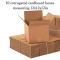 10pcs Corrugated cardboard box,12x12x12 inches, transportation and packaging