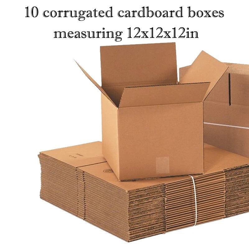 10pcs Corrugated cardboard box,12x12x12 inches, transportation and packaging