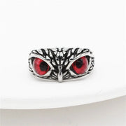 Sterling silver Owl Ring Ladies Girls Lovers Retro animal adjustable ring
