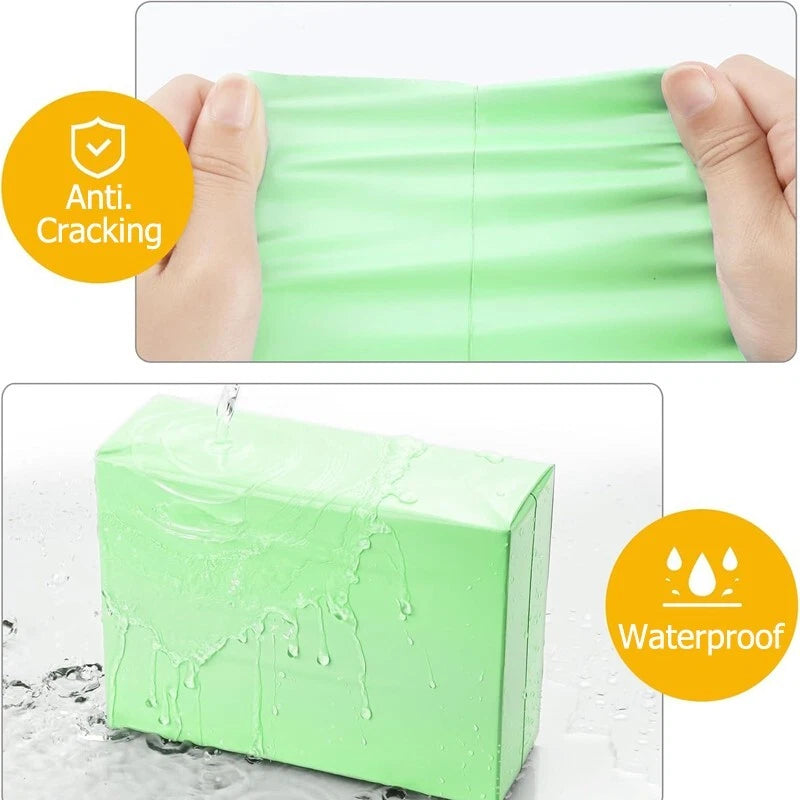 8x12 inch green waterproof mailing bag, strong adhesive seal, tear resistant