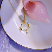 Lightning Cloud necklace, ladies' pendant, Teardrop necklace, birthday gift