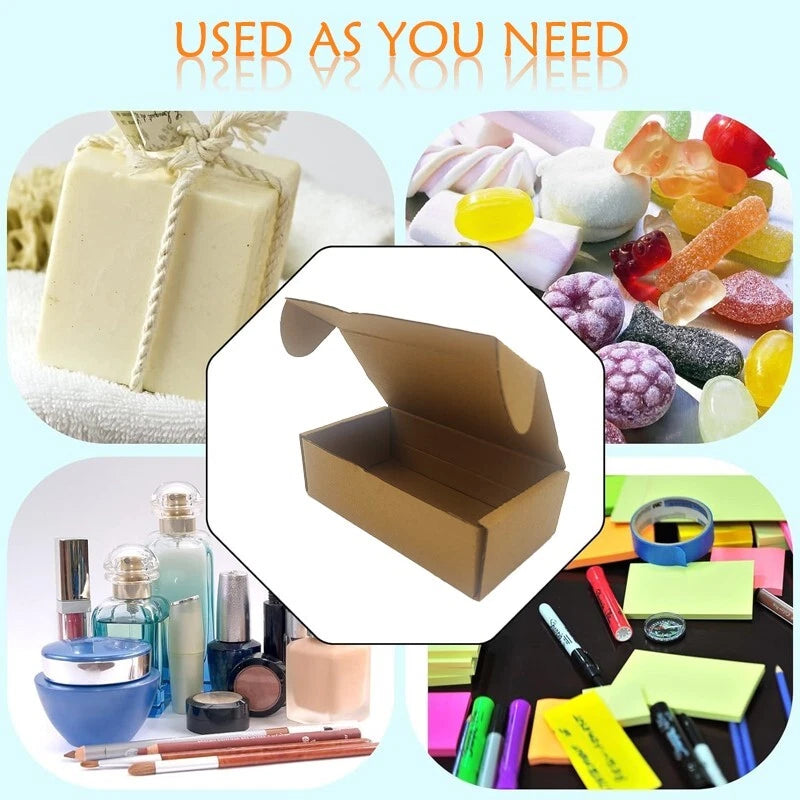 5x2.7x1.5-inch transport box in bulk brown, used for packaging mailed gifts