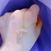 Lightning Cloud necklace, ladies' pendant, Teardrop necklace, birthday gift