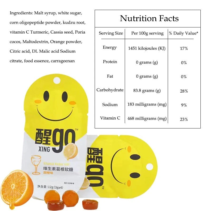 Kuzu Vitamin Gummies | Supports Alcohol Recovery (2 Packs of 8 Gummies)