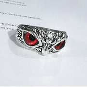 Sterling silver Owl Ring Ladies Girls Lovers Retro animal adjustable ring