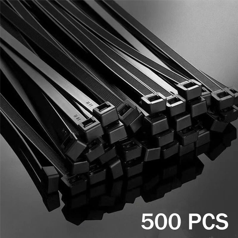 Self-locking nylon cable ties 12 inch, suitable for both indoor and outdoor use