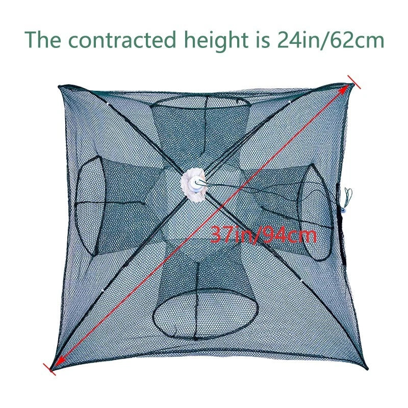 Fishing bait trap, portable accessories for crayfish nets and crabs, foldable