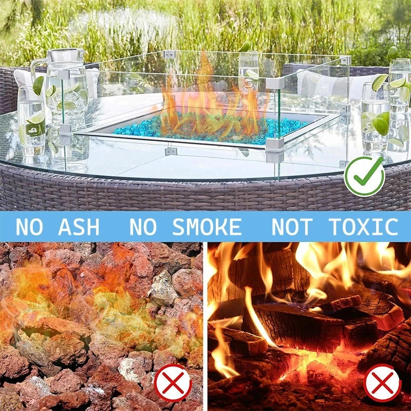 8/10/15 pounds of glass beads, suitable for beautifying fire pits and fireplaces