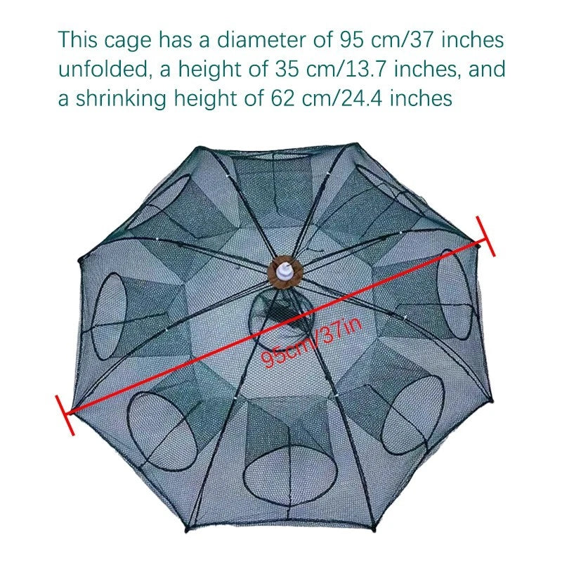 Fishing bait trap, portable accessories for crayfish nets and crabs, foldable