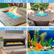 8/10/15 pounds of glass beads, suitable for beautifying fire pits and fireplaces