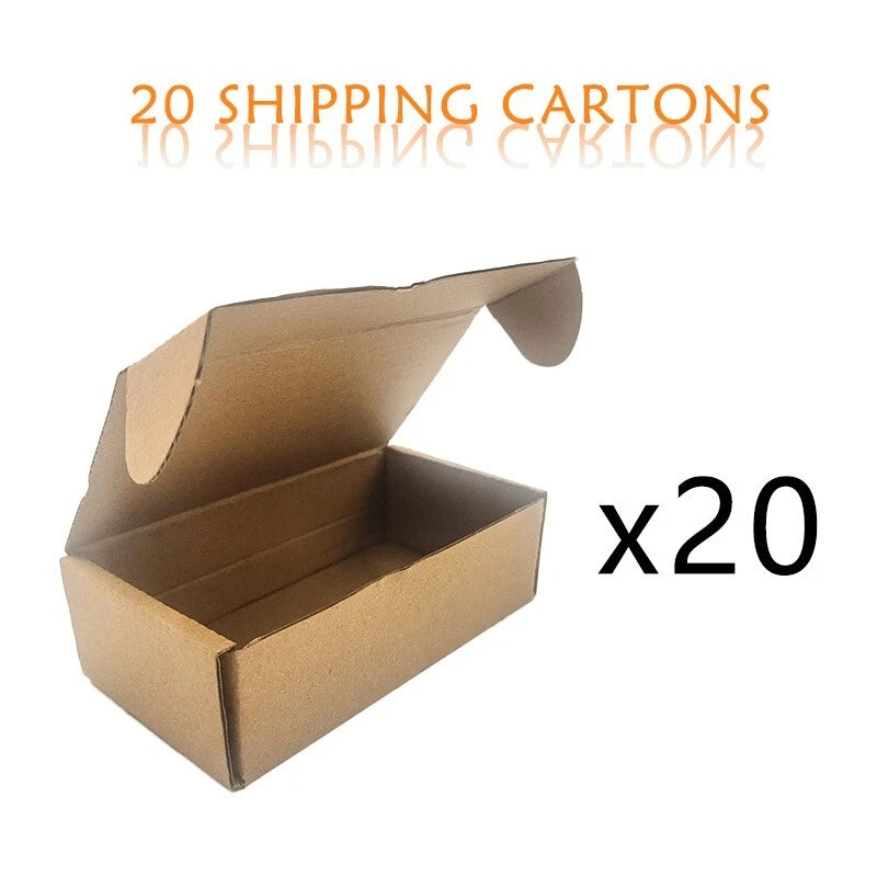5x2.7x1.5-inch transport box in bulk brown, used for packaging mailed gifts