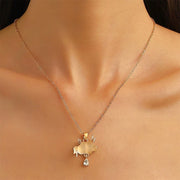 Lightning Cloud necklace, ladies' pendant, Teardrop necklace, birthday gift