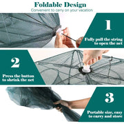 Fishing bait trap, portable accessories for crayfish nets and crabs, foldable